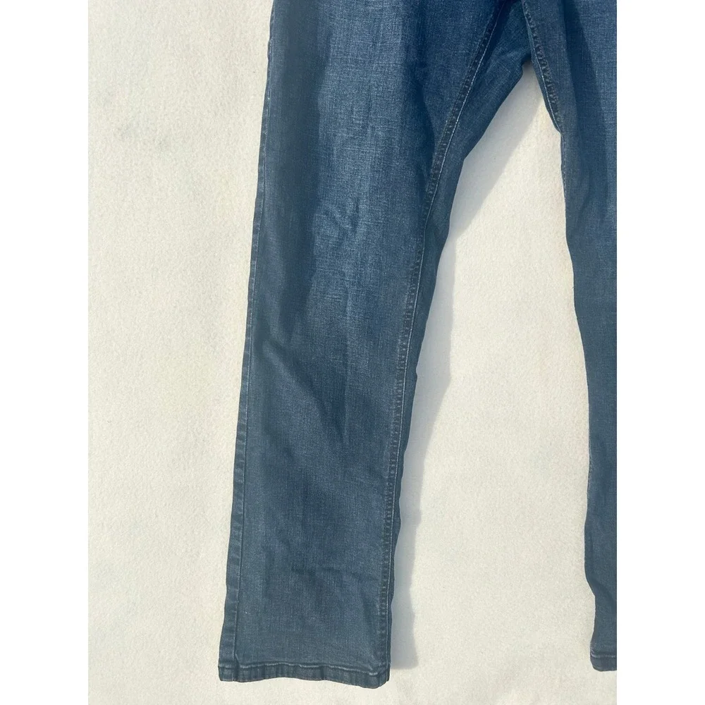Urban Star Mens Premium Apparel Straight Leg Jeans Dark Wash Blue 36x34